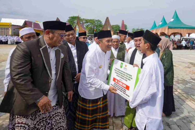 Gubri Syamsuar Peringati Hari Santri di Rohil, Ucapkan Terima Kasih untuk KYAI dan Santri