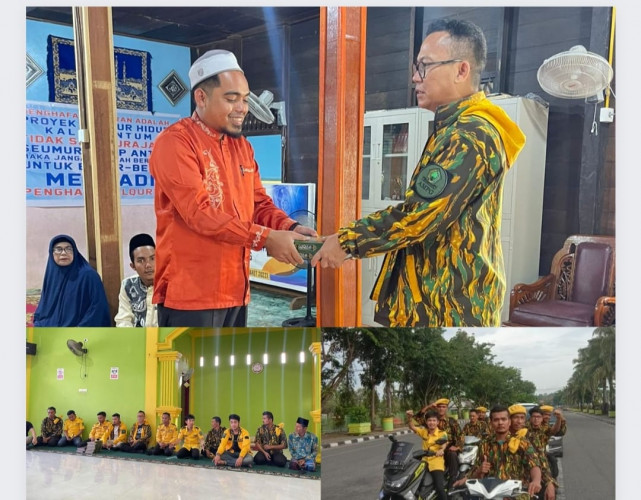 Dampingi Kegiatan Audit Organisasi Golkar di Kampar, PD AMPG Riau Kembali Waqaf Alquran