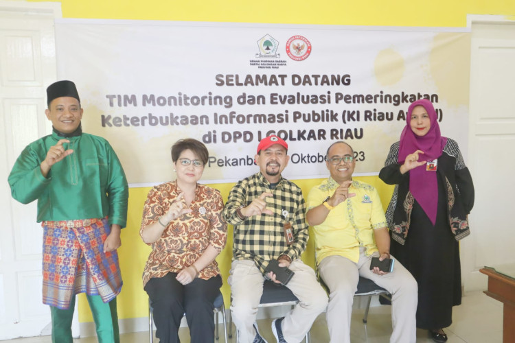 Sinergi Dengan Komisi Informasi, Golkar Riau Siap Wujudkan Transparansi Informasi Publik