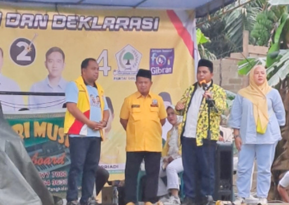 Ribuan Masyarakat Hadiri Konsolidasi dan Deklarasi Partai Golkar Dukung Prabowo – Gibran