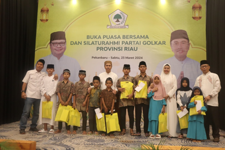Golkar Riau Gelar Buka Puasa dan Tasyakuran Bersama Panti Asuhan