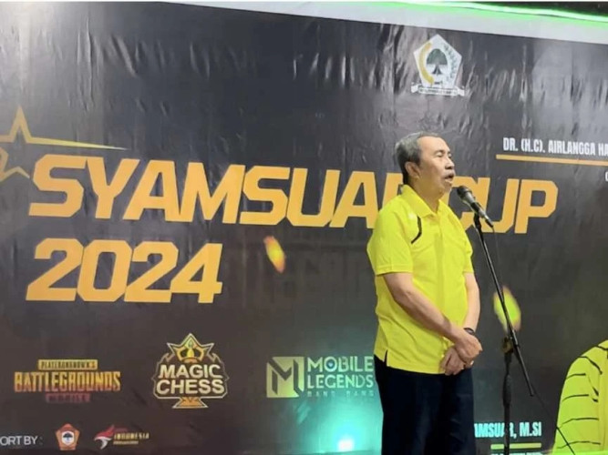 Dukung Penuh E-Sport, Ketua DPD Golkar Riau Buka Turnamen Syamsuar Cup Esport 