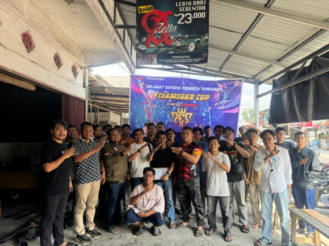 234 Anak Muda Tualang Siak Ikuti Turnamen Syamsuar Cup PES 2025, Rebut Hadiah Jutaan Rupiah