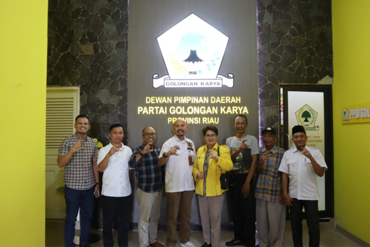Terima Kunjungan Komisi Informasi, Golkar Riau Siap Jadi Badan Publik Terbuka
