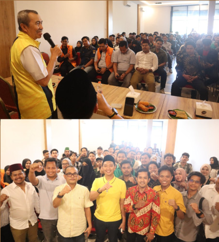 Golkar Riau Taja Diskusi Kepemudaan di Kota Pekanbaru: Pemuda Garda Depan Indonesia Emas 2045