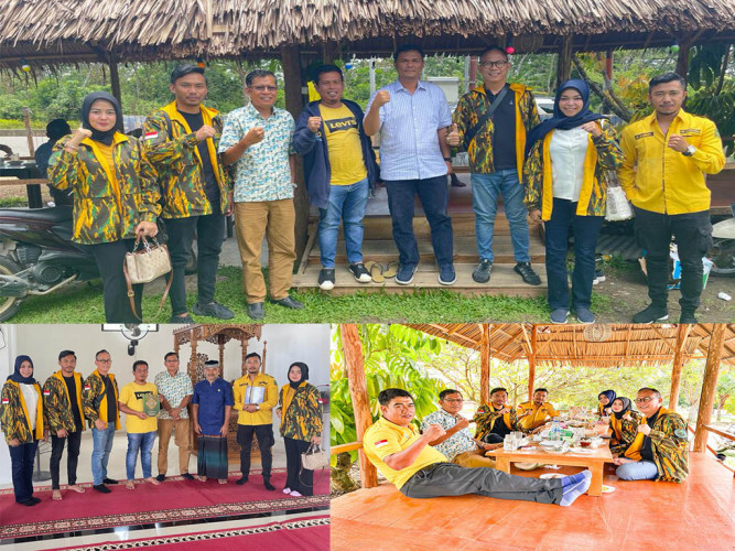 Konsolidasi ke Kuansing, AMPG Riau Disambut Hangat DPD Golkar Kuansing serta Adakan Waqaf Alquran