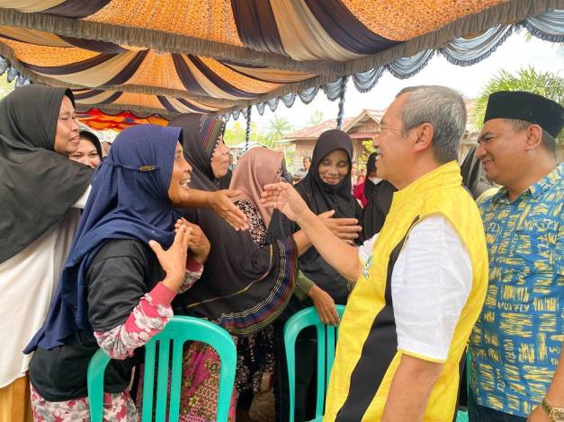 Kampanye di Rohil, Masyarakat Titipkan Program Pembangunan dan Pertanian kepada Ketua DPD Golkar Riau