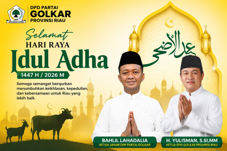 IIduladha 1447 H, Golkar Riau Ajak Masyarakat Perkuat Ukhuwah dan Kepedulian